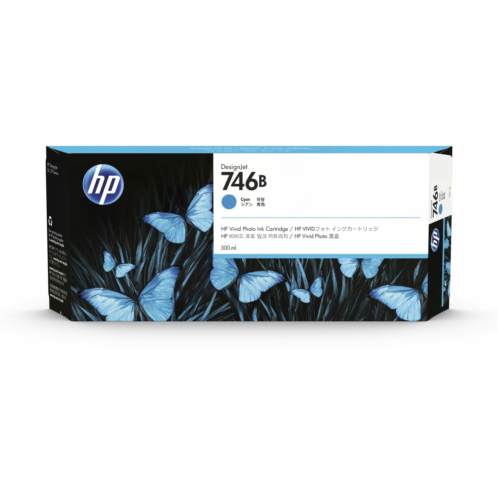 HP 746B - cyan - original - DesignJet - ink cartridge