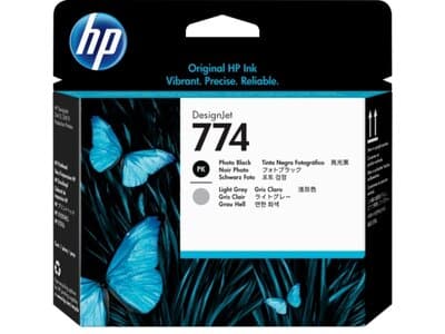 HP 774 - light grey, photo black - printhead