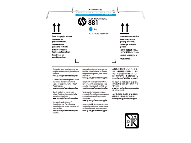 HP 881 - cyan - original - ink cartridge
