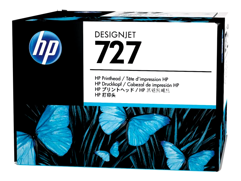 HP B3P06A 727 - grey, yellow, cyan, magenta, matte black, photo black - printhead