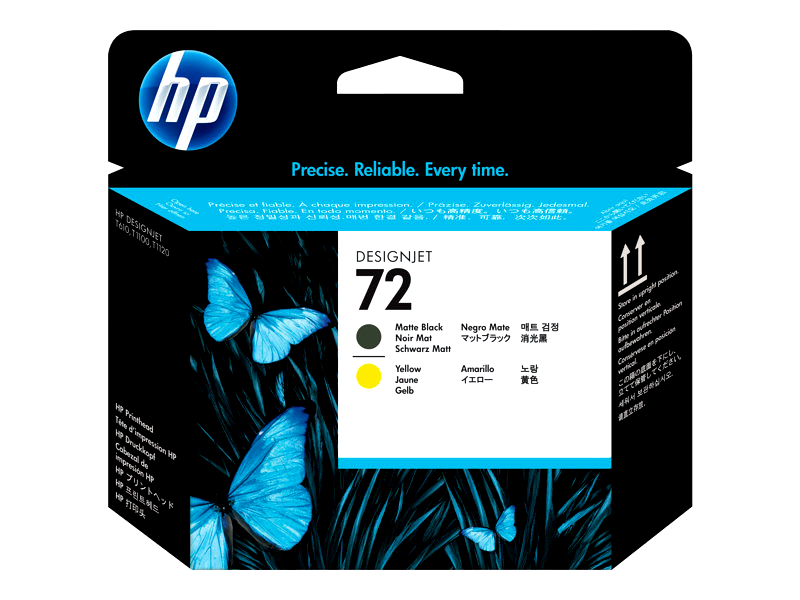 HP C9384A 72 - yellow, matte black - printhead