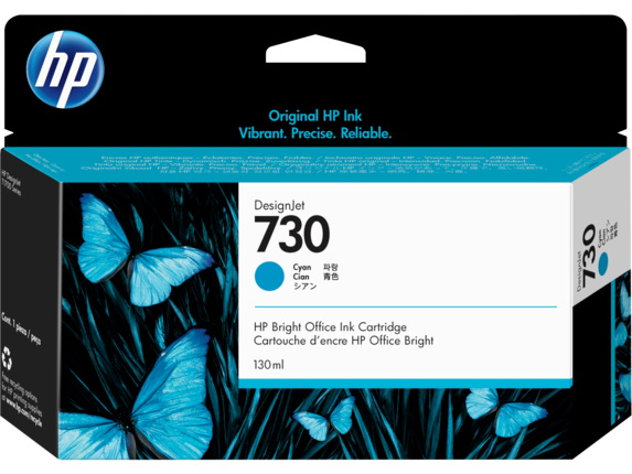 HP 730 - cyan - original - DesignJet - ink cartridge