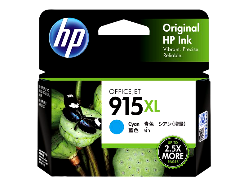 HP 915XL - High Yield - cyan - original - ink cartridge