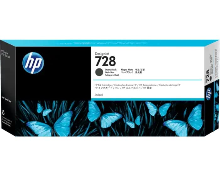 HP 728B - high capacity - matte black - original - DesignJet - ink cartridge