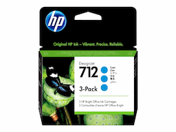 HP 712 - 3-pack - cyan - original - DesignJet - ink cartridge