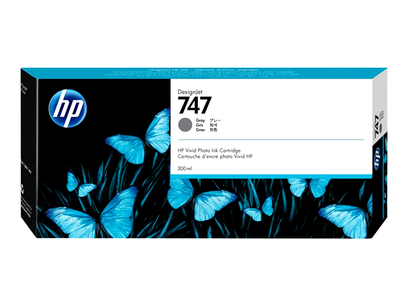 HP 747 - grey - original - DesignJet - ink cartridge