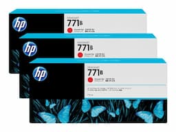 HP 771B - 3-pack - chromatic red - original - DesignJet - ink cartridge