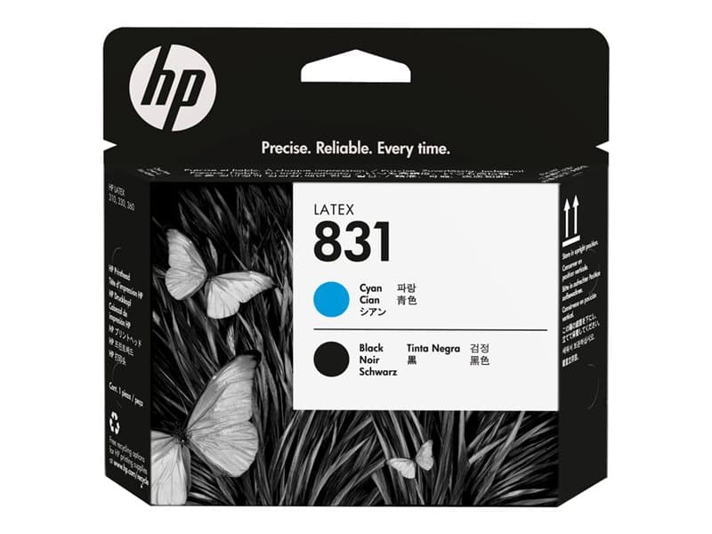 HP 831 - black, cyan - printhead