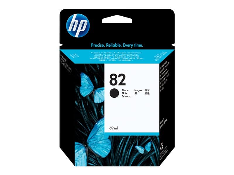 HP 82 - black - original - DesignJet - ink cartridge