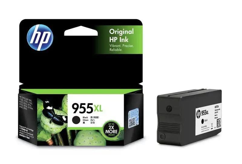 HP 955XL High Yield Black Original Ink Cartridge, L0S72AA