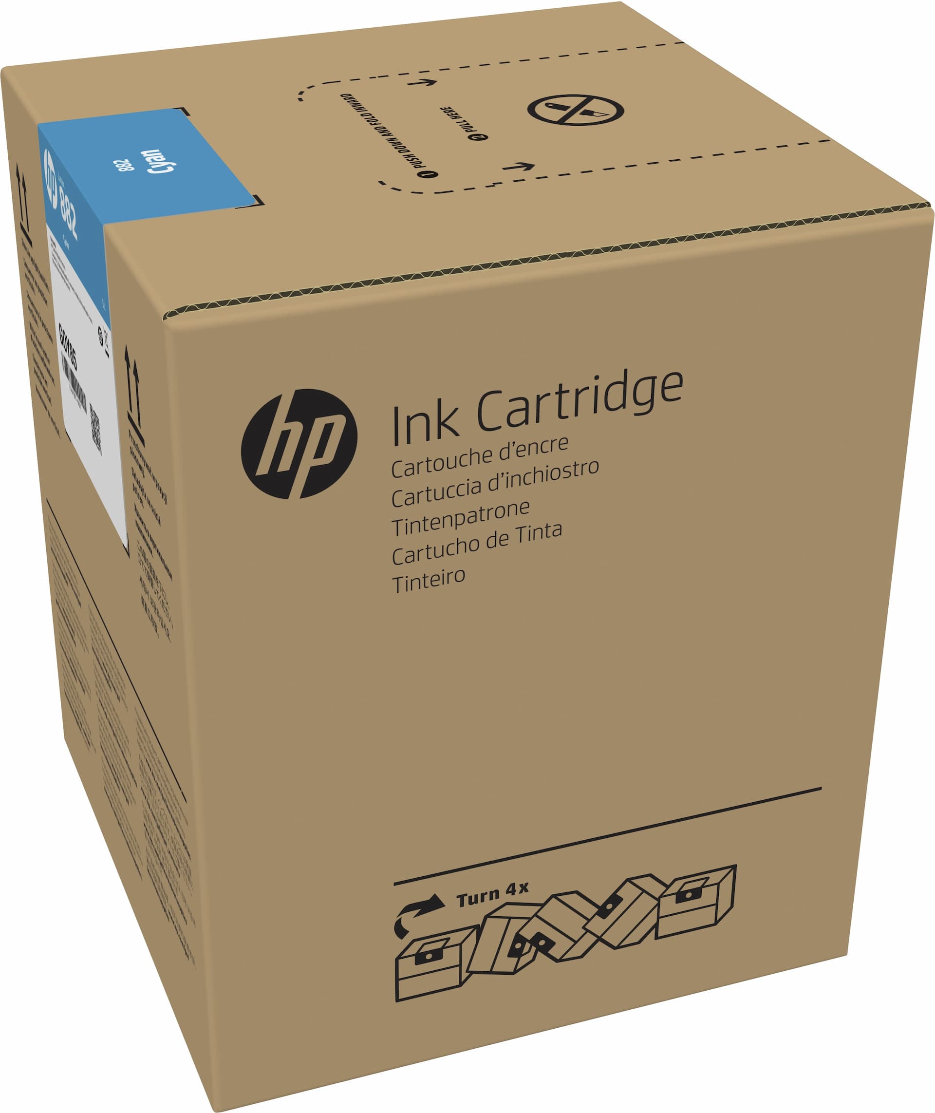 HP 882 5L Cyan Latex Ink Cartridge (G0Z10A)