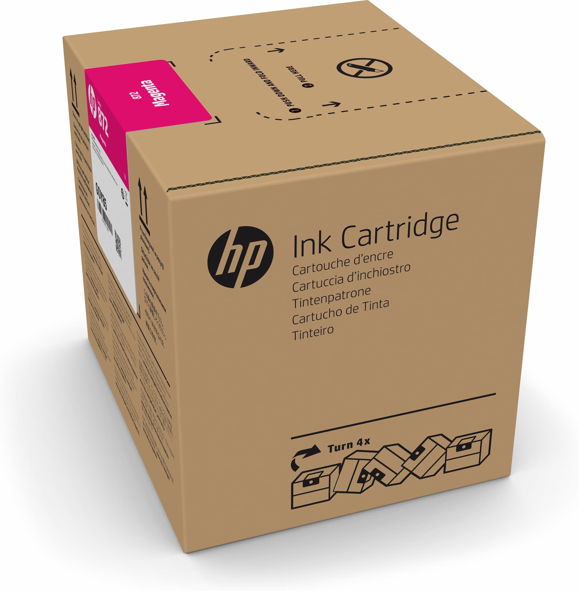 HP 872 3L Magenta Latex Ink Cartridge (G0Z02A)