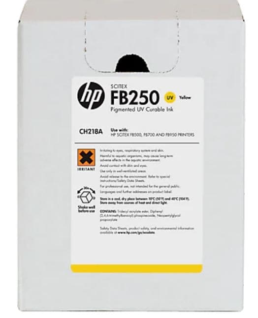 HP FB250 3L Yellow Scitex Ink Cartridge (CH218A)