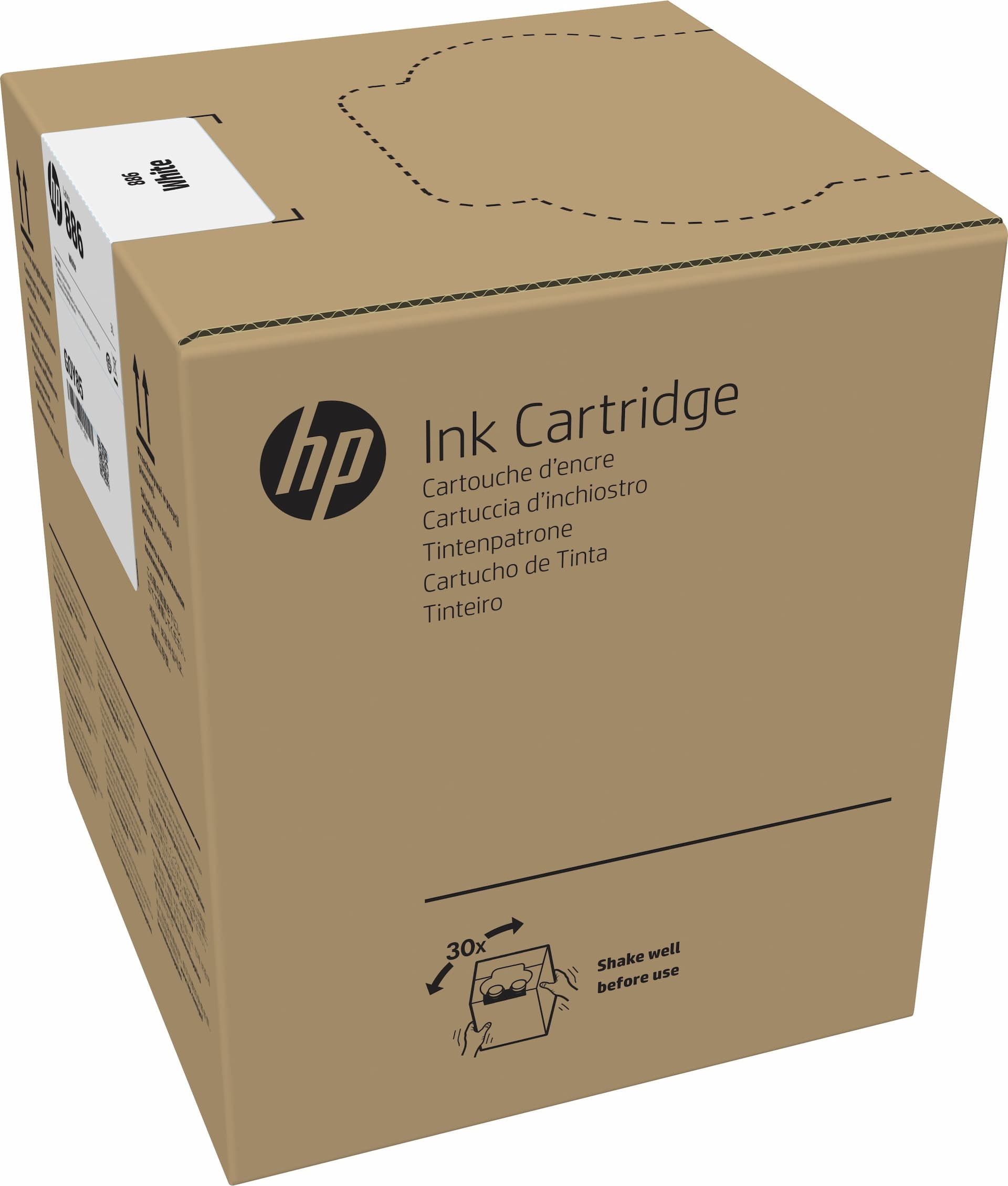 HP 886 3L White Latex Ink Cartridge (G0Z09A)