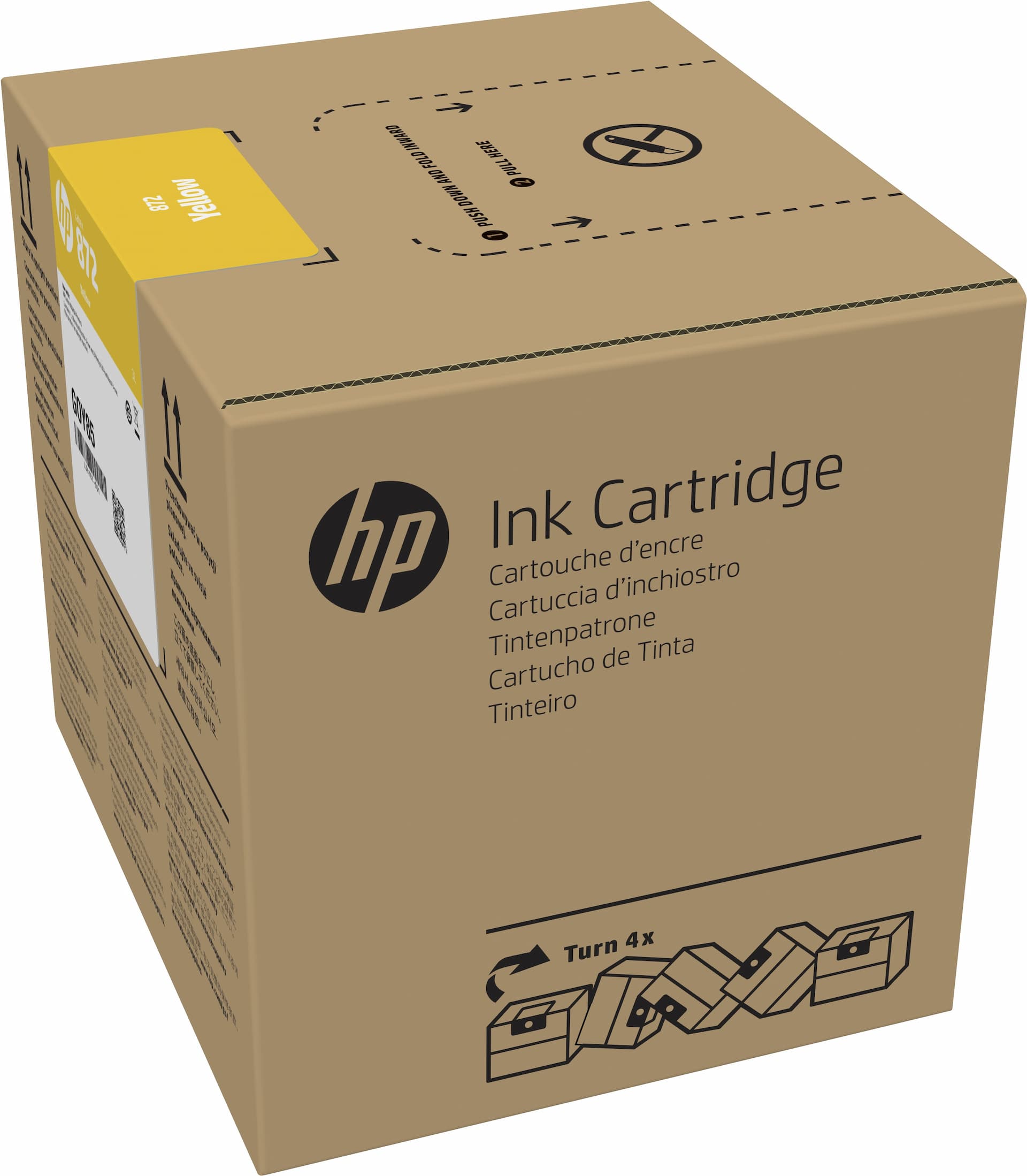 HP 872 3L Yellow Latex Ink Cartridge (G0Z03A)