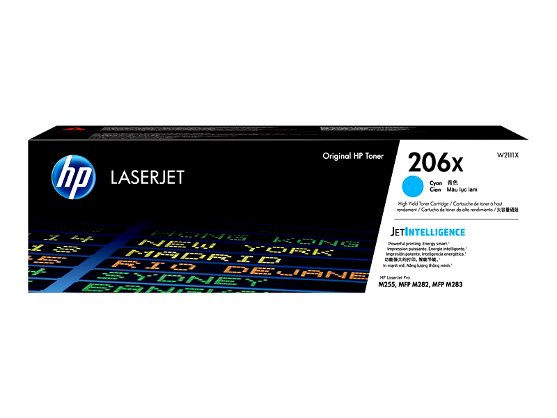 HP 206X - High Yield - cyan - original - LaserJet - toner cartridge (W2111X)