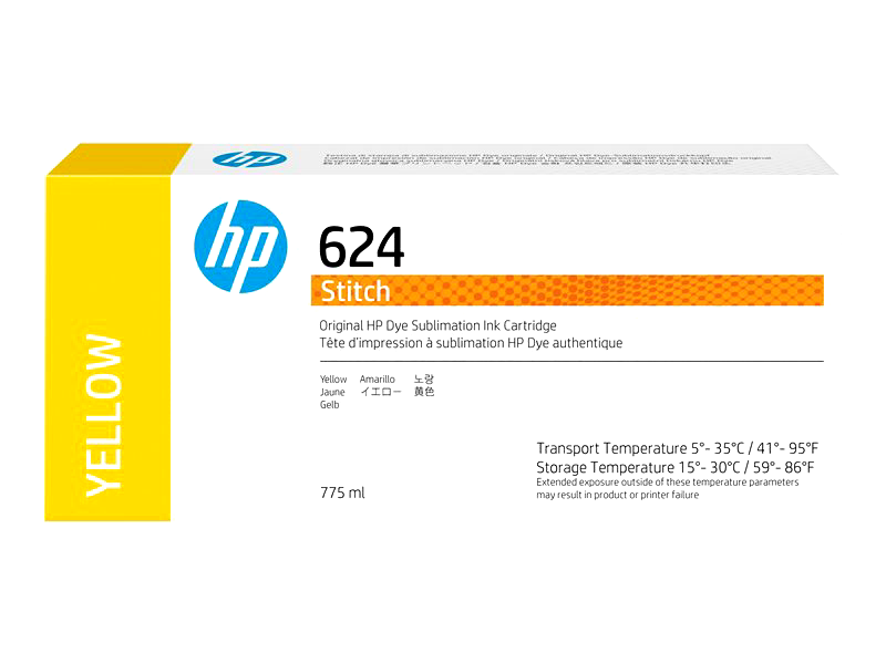 HP 624 - yellow - original - ink cartridge