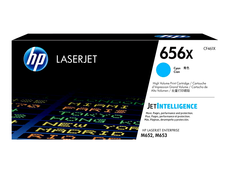 HP 656X - High Yield - cyan - original - LaserJet - toner cartridge (CF461X)