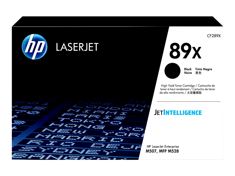 HP 89X - high capacity - black - original - LaserJet - toner cartridge (CF289X)