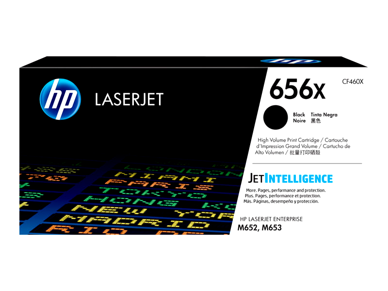 HP 656X - High Yield - black - original - LaserJet - toner cartridge (CF460X)