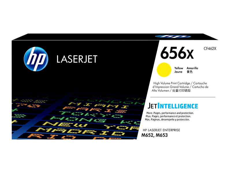 HP 656X - High Yield - yellow - original - LaserJet - toner cartridge (CF462X)