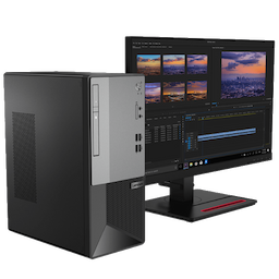 Lenovo V50t 11HDS05G00 All-in-One Desktop, 3.5 Inches, 4 GB, 1 TB, DOS, Intel Core i3, Black