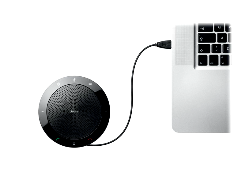 Jabra (100-43100000-40) Black, Speak 510 Portable Speakerphone, Fast Charging & Up to 15 Hours of Battery Life