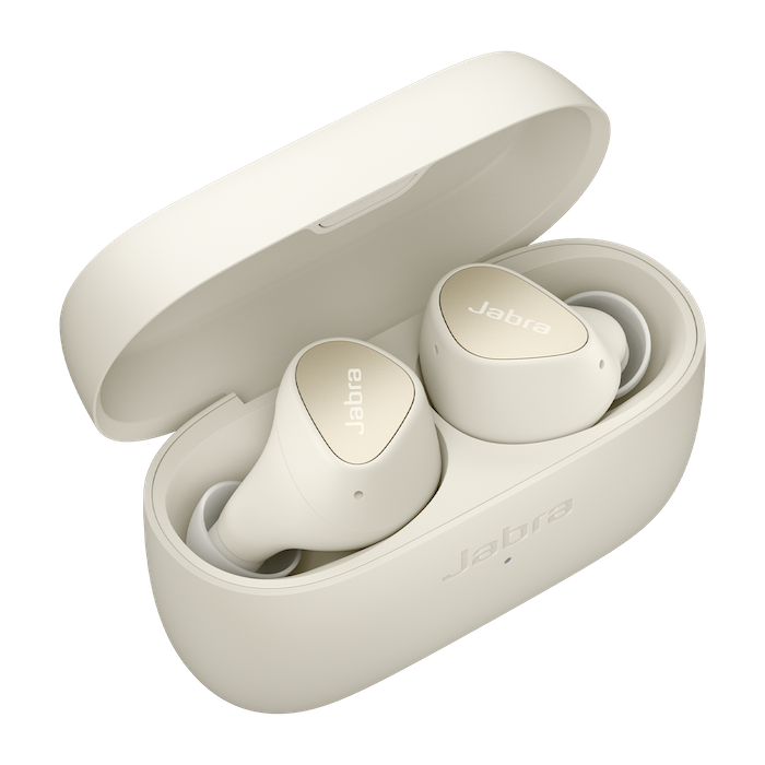 Jabra Elite 3 in Ear Bluetooth Truly Wireless in Ear Earbuds Noise Isolating with Mic for Clear Calls, Rich Bass, Customizable Sound, Mono Mode- Light Beige