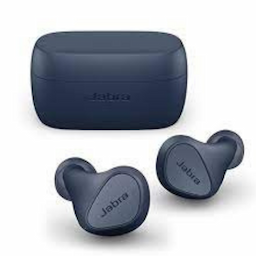 Jabra Elite 3 (100-91410001-40) Navy in Ear Bluetooth Truly Wireless in Ear Earbuds with mic, Noise Isolating for Clear Calls, with Fast Charging & Up to 28Hrs, Rich Bass, Customizable Sound