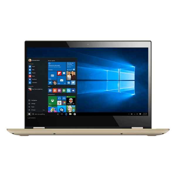 Lenovo Yoga 520 Intel I3 8th Gen 14-inch FHD 2-in-1 Touchscreen Laptop 4GB RAM 1TB HDD Windows 10 Home Office Home and Student Gold Metallic 1.7Kg, 81C800QHIN