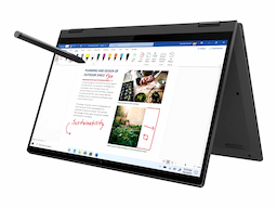 Lenovo IdeaPad Flex 5 11th Gen Intel Core i3 14 FHD 2-in-1 Convertible Laptop (8GB/512GB SDD/Windows 11/Office 2021/Backlit Keyboard/Fingerprint Reader/Graphite Grey/1.5Kg), 82HS00W2IN