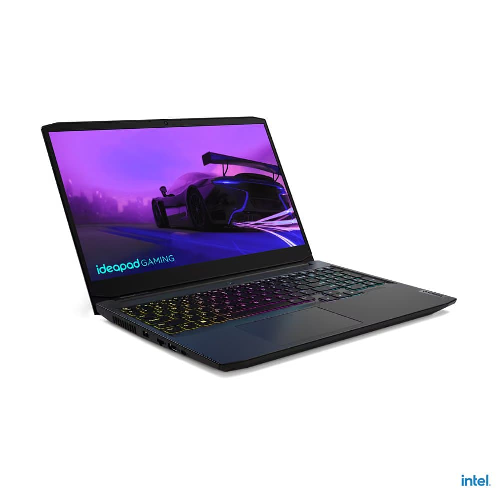 Lenovo (82K101EBIN) IdeaPad Gaming 3 Laptop Intel Core i5, 11th Gen, 15.6 inch, 16GB RAM, 512GB SDD, 4GB NVIDIA RTX 3050, Win11 - Shadow Black