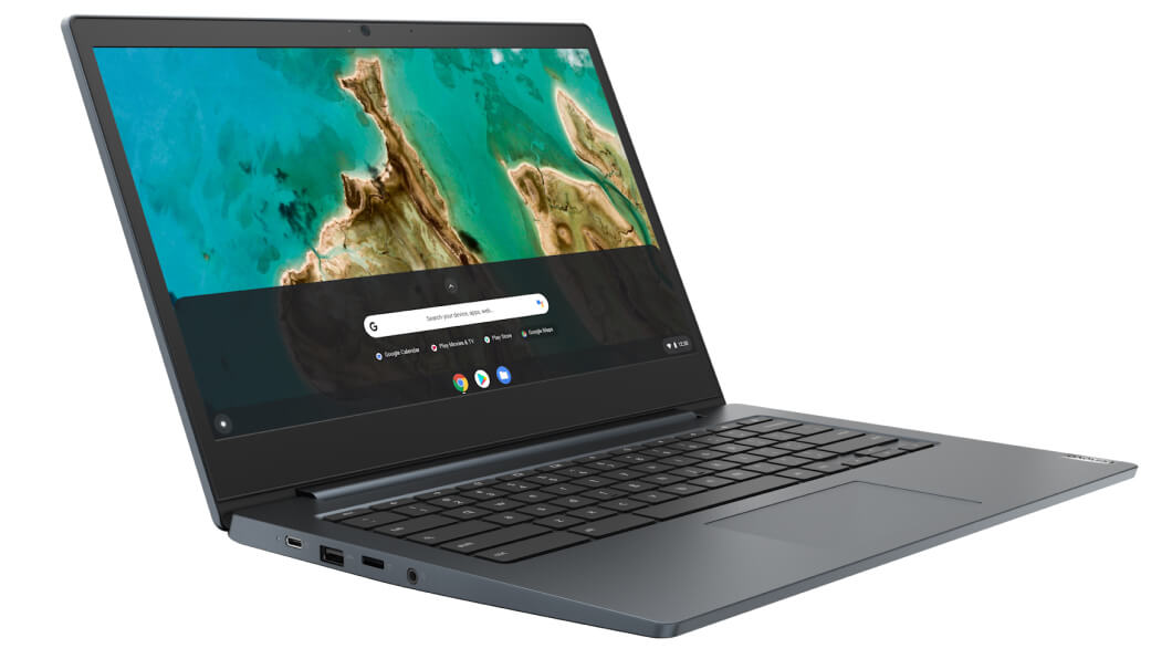 Lenovo IdeaPad Slim 3i Chromebook (82C1002EHA), Platinum Grey, Intel Celeron N4020 Processor, 35.56cms (14) FHD, 4 GB LPDDR4, 64 GB, 1.4 Kgs, Chrome OS