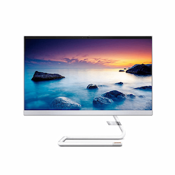 Lenovo Ideacenter A340 F0EB000GIN All-in-One Desktop, 21.5 Inches, 4 GB, 1 TB, DOS, 8th Gen Intel Core i5, White
