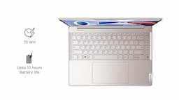 Lenovo Yoga 9 (83B1002GIN) Oatmeal Laptop, Intel Core i7 13th Gen, 14 inch Ultra HD 4K OLED Display, 16GB RAM, 1TB SSD, Intel Iris Xe, Backlit Keyboard, Windows 11 Home, MS Office 2021