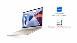 Lenovo Yoga 9 (83B1002GIN) Oatmeal Laptop, Intel Core i7 13th Gen, 14 inch Ultra HD 4K OLED Display, 16GB RAM, 1TB SSD, Intel Iris Xe, Backlit Keyboard, Windows 11 Home, MS Office 2021