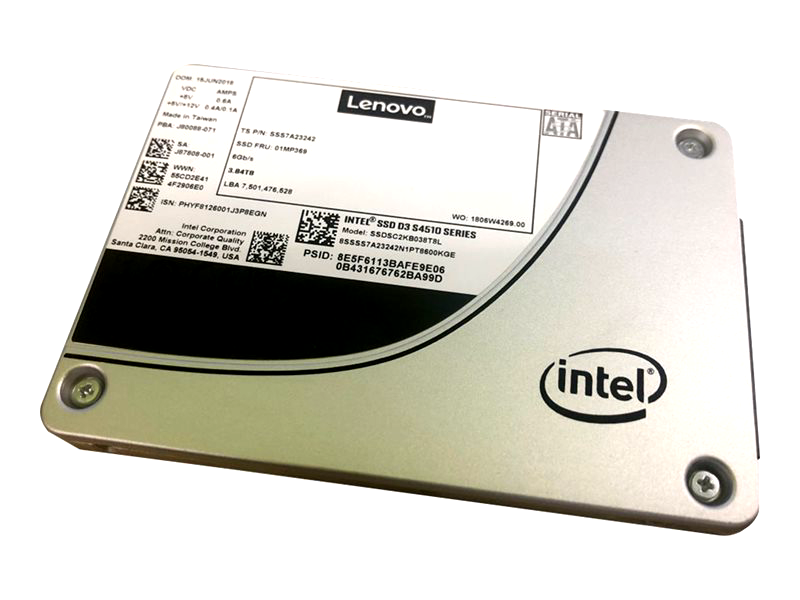 Lenovo ThinkSystem 4XB7A10247, 2.5" Intel S4510 240GB Entry SATA 6Gb Hot Swap SSD