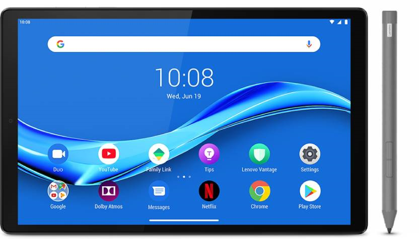 Lenovo Tab M10 FHD Plus 2nd Gen (ZA8J0003IN) 10.3 inch, Wi-Fi+4G Tablet, 4 GB RAM, 128 GB ROM, Android 9 Pie - Platinum Grey