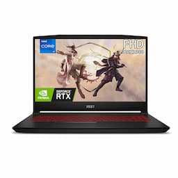 MSI Katana GF66(9S7-158332-1002) Black Thin and light Gaming Laptop, Intel 12th Gen. i7-12650H, 40CM FHD 144Hz, 16GB RAM, 1TB NVMe SSD, Nvidia RTX3060 6GB GDDR6, 2.25Kg, Windows 11 Home