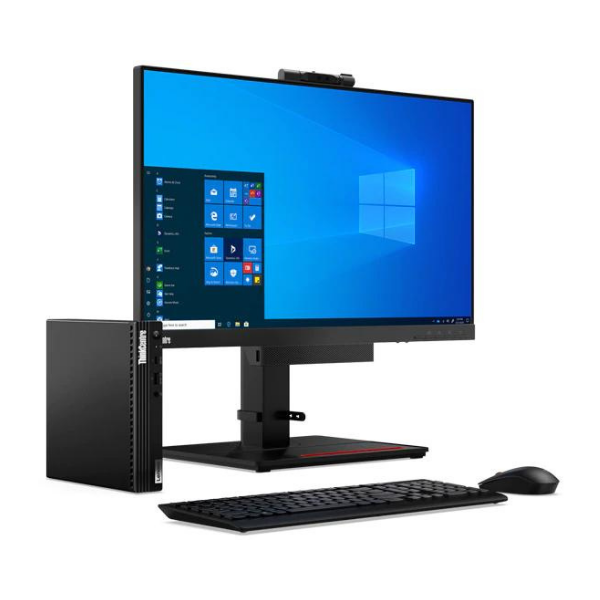 Lenovo ThinkCentre M70q 11MY0026IH Desktop, 10th Gen Intel Core i3, 4 GB RAM, 1 TB SSD, NOS Black