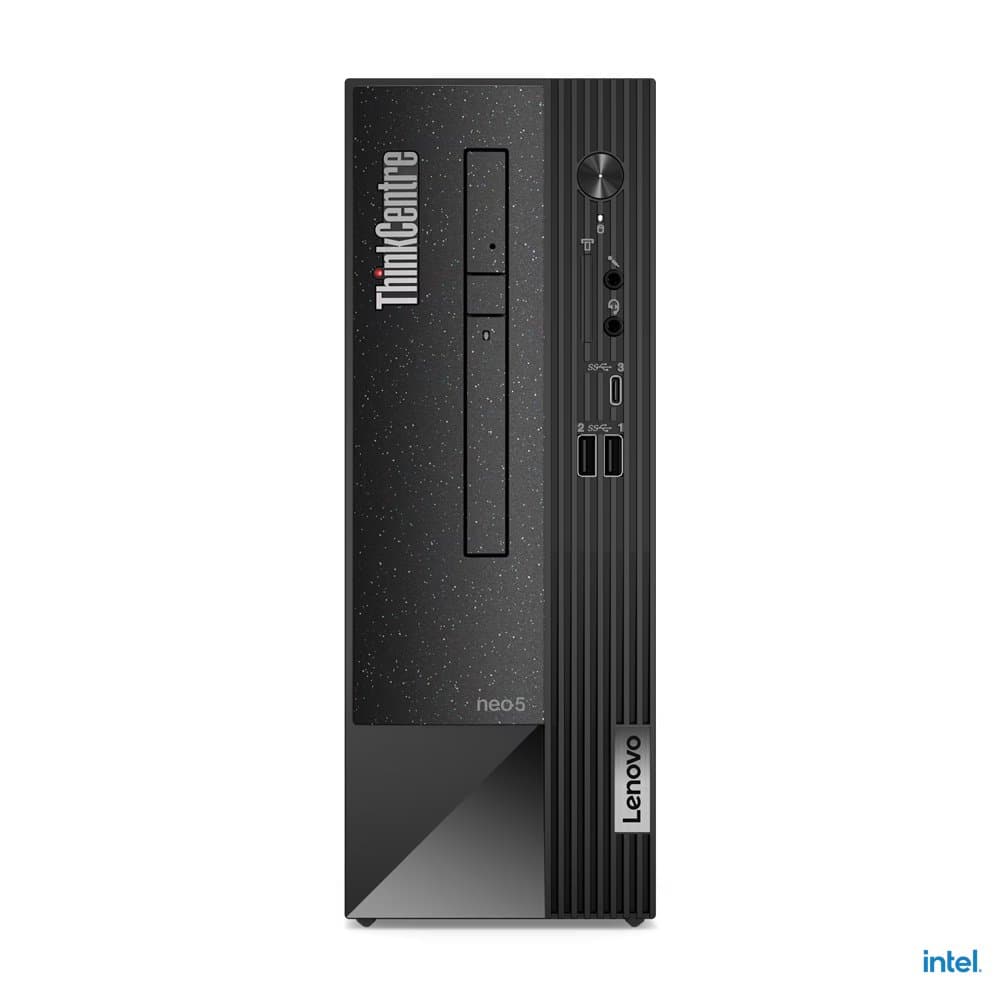 Lenevo 11T0S08J00 ThinkCentre neo 50s Desktop, Integrated Intel UHD Graphics 730, 1x 8GB UDIMM DDR4-3200, 512GB SSD M.2 2280 PCIe 4.0x4 NVMe Opal 2.0, Black
