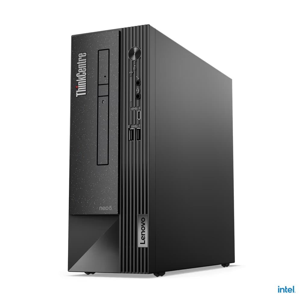 Lenovo 11T0S09300 Neo 50S Desktop, i3 12100, 8 GB, 256 GB, DOS, Black