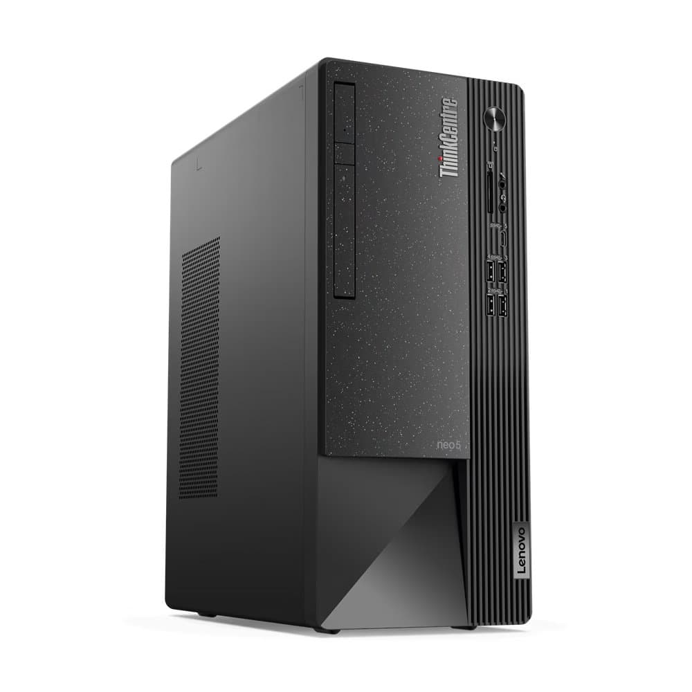 Lenovo 11SES0AH00 ThinkCentre neo 50t Desktop, Integrated Intel UHD Graphics 730, 1x 8GB UDIMM DDR4-3200, 512GB SSD M.2 2280 PCIe 4.0x4 NVMe Opal 2.0, Chassis: Black, Bezel: Grey