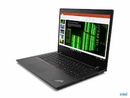 Lenovo 20X1S0WE00 L14 WE00 Laptop, Windows 11 Pro, English, Integrated Intel Iris Xe Graphics Functions as UHD Graphics, Black