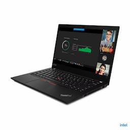 Lenovo 20W0S1HU00 T14 HU00 Laptop, Windows 11 Pro, English, NVIDIA GeForce MX450 2GB GDDR6, Black