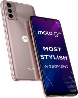 Motorola G42 (PAU00003IN) 4G, 4GB RAM, 64 GB Memory, 6.47 inch, 5000 mAh Battery - Metallic Rose