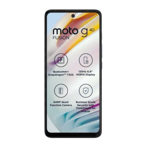 Motorola G40 Fusion (PANV0010IN) 4G, 6GB RAM, 128 GB Memory, 6.78 inch, 6000 mAh Battery - Grey