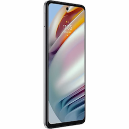 Motorola G60 (PANB0024IN) 5G, 6GB RAM, 128 GB Memory, 6.8 inch, 6000 mAh Battery - Soft Silver