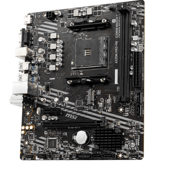 MSI A520M PRO-VH AM4 AMD A520 SATA 6Gb/s Micro ATX AMD Motherboard