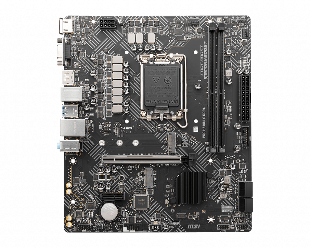 MSI PRO H610M-G DDR4-MOTHER BOARD